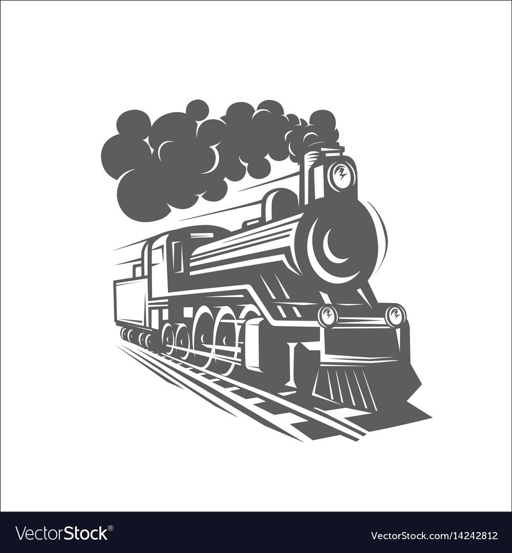 Поезд трафарет