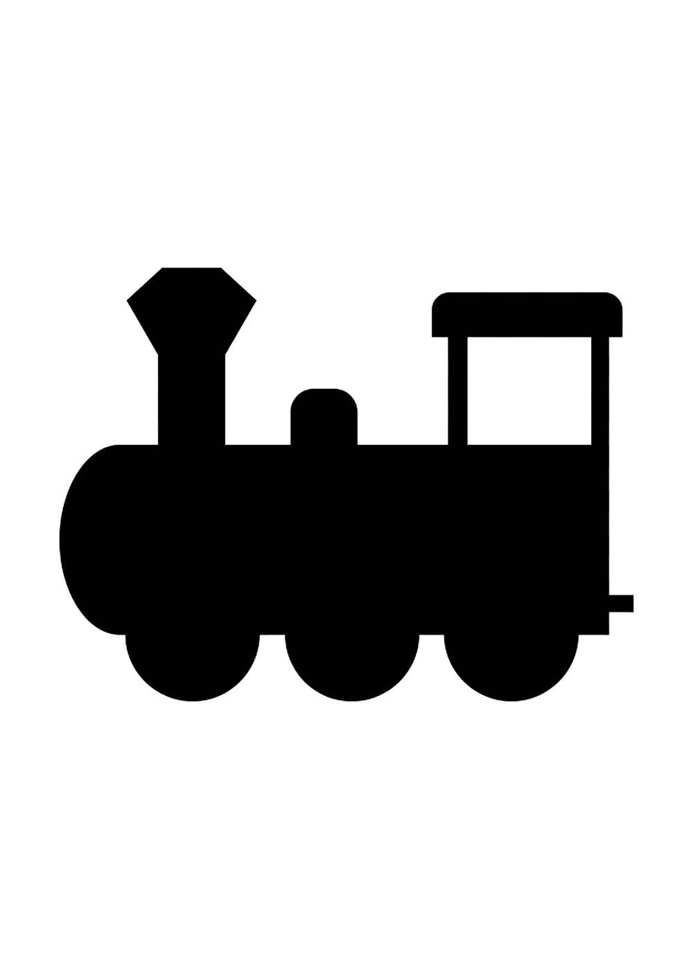 Железная дорога трафарет