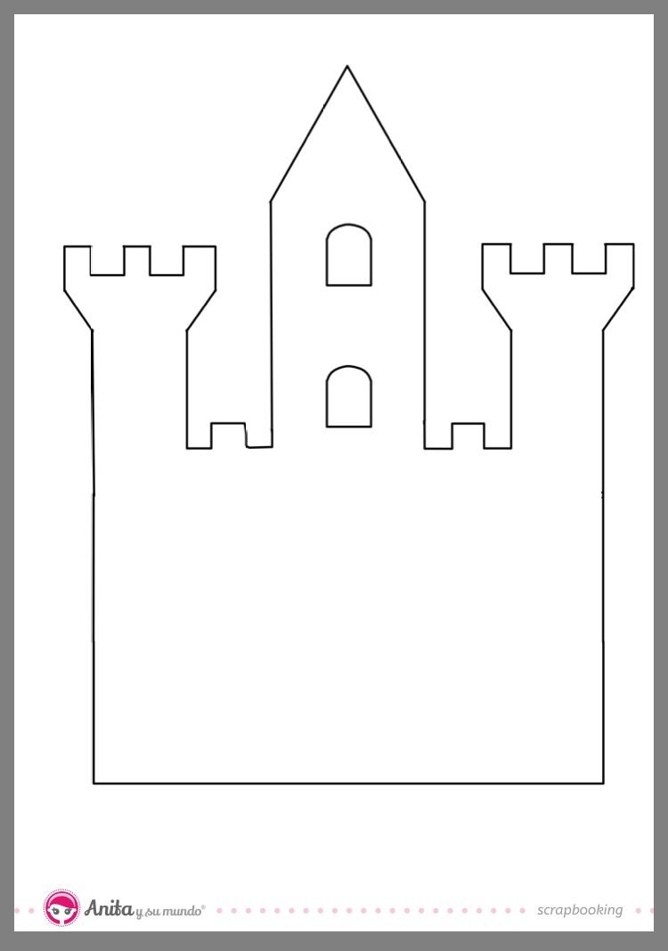 Замок из бумаги шаблоны для распечатки на а4