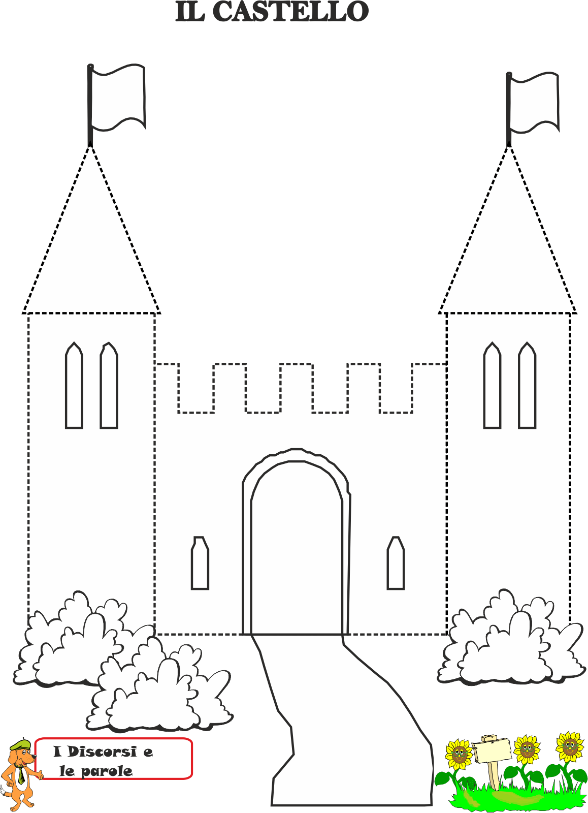 Замок Уолта Диснея вектор