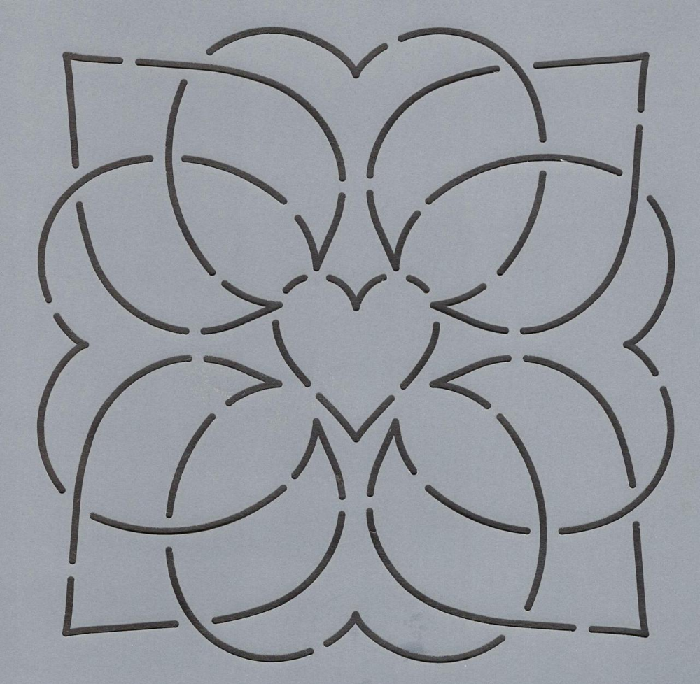 Угловой трафарет для Стежки