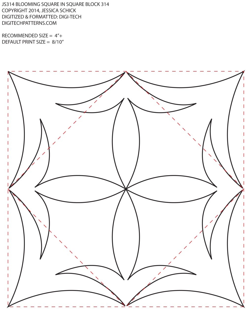 Геометрический узор для стегания