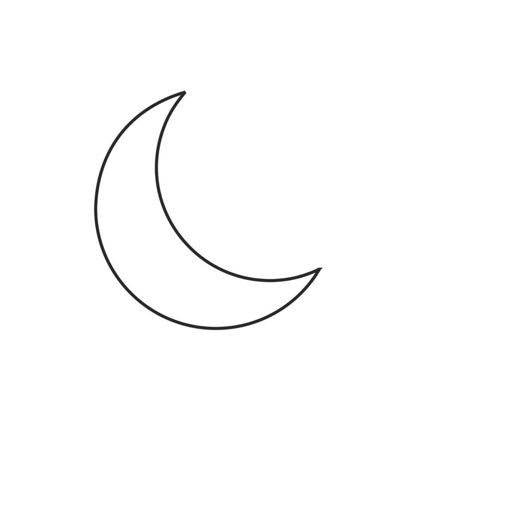Полумесяц рисунок