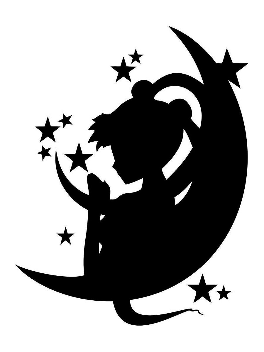 Луна раскраска для детей