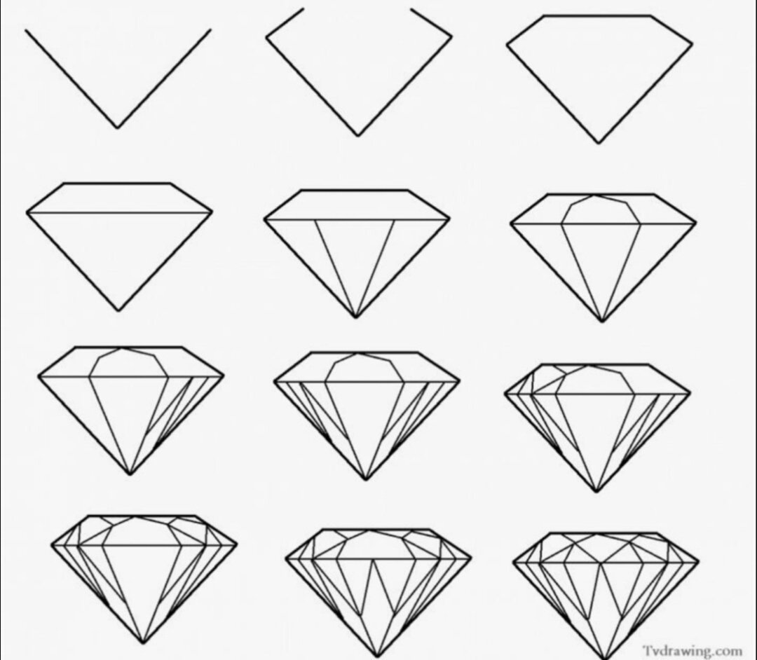 Бриллиант карандашом