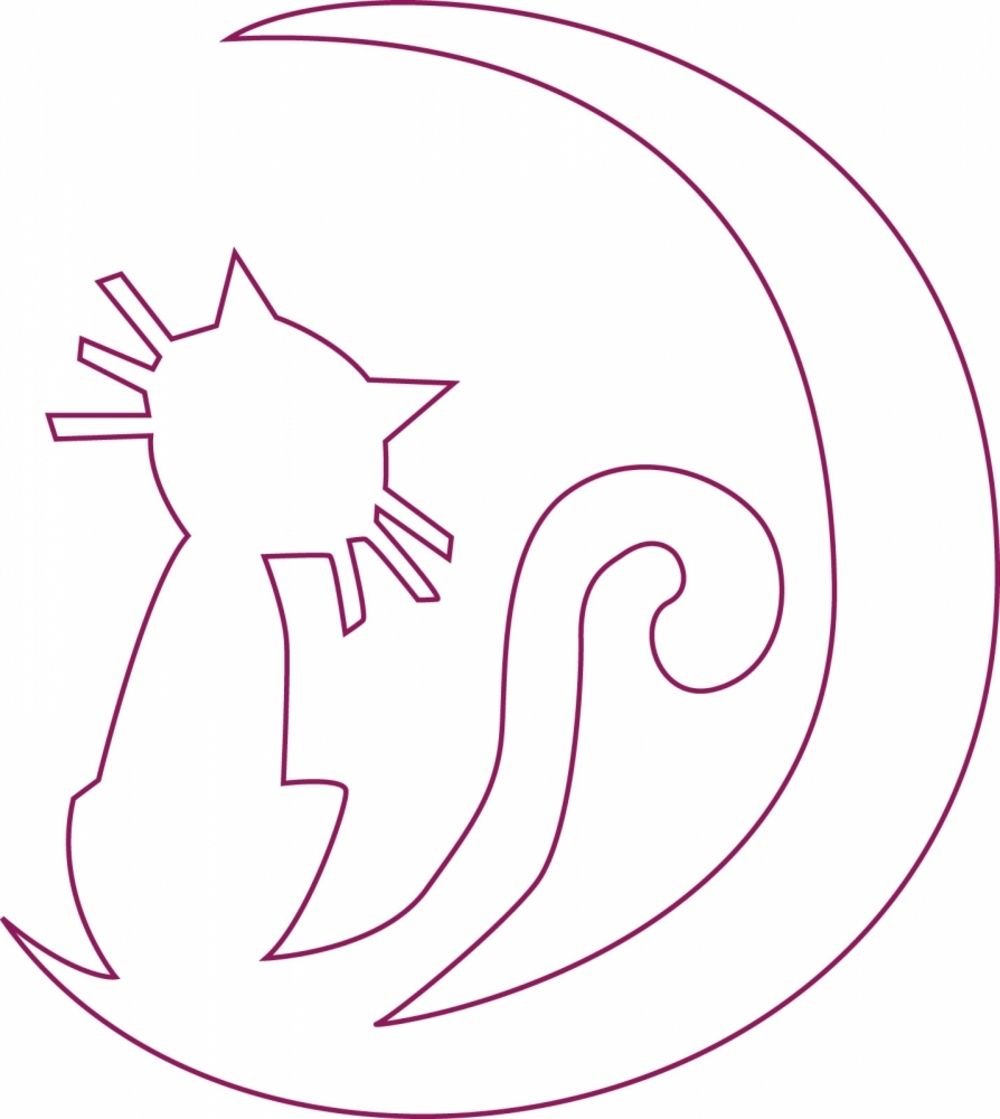 Месяц силуэт