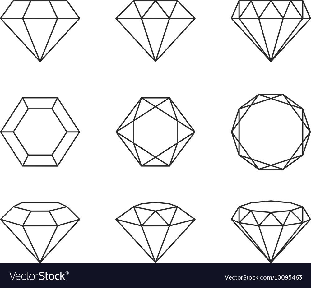 Бриллиант на белом фоне макет