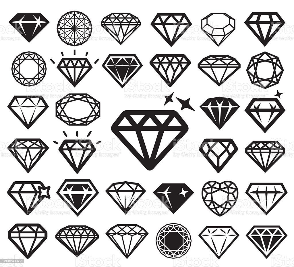 Тату бриллиант эскиз