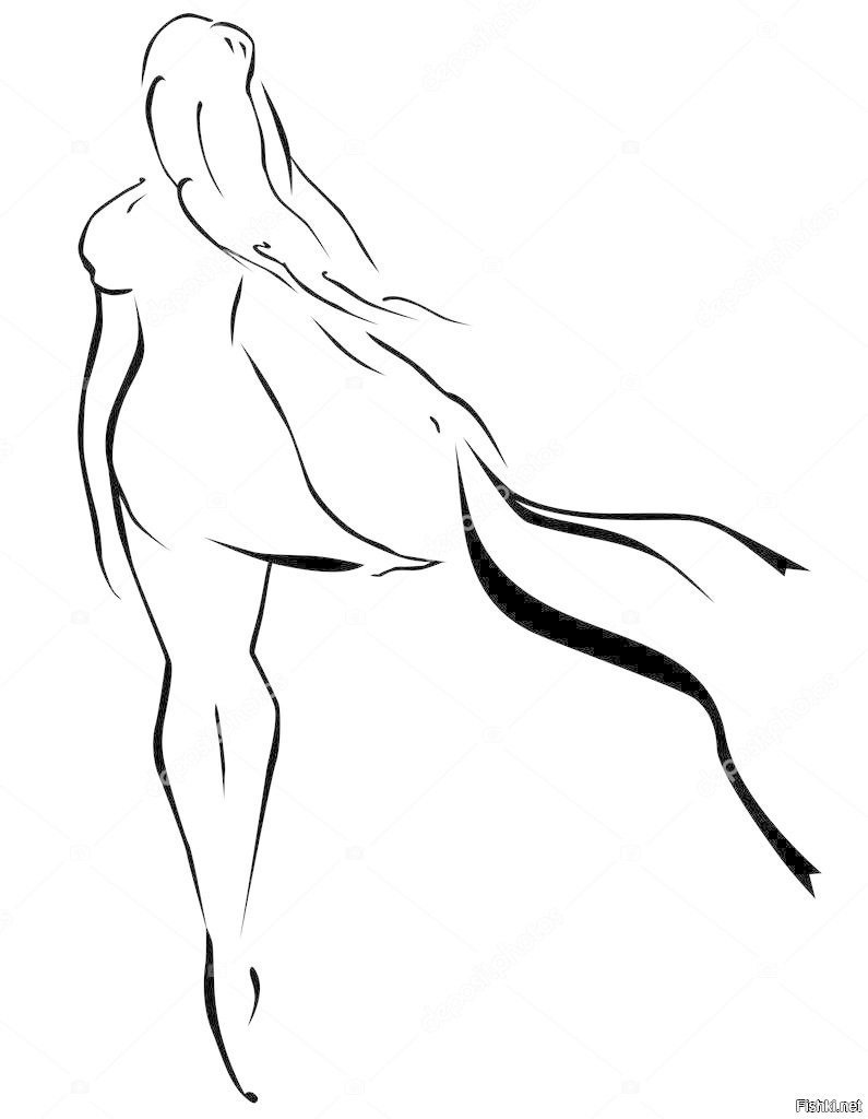 Контур человека