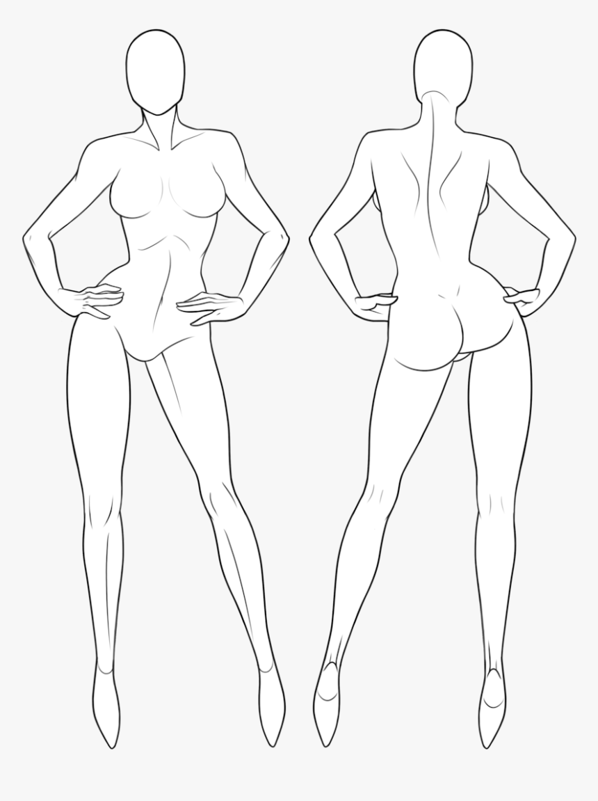 Фигура девочки в платье рисунок