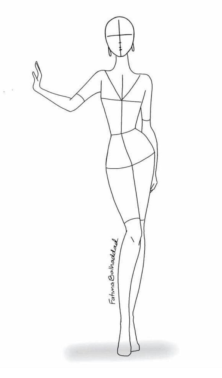Женская фигура для рисования одежды