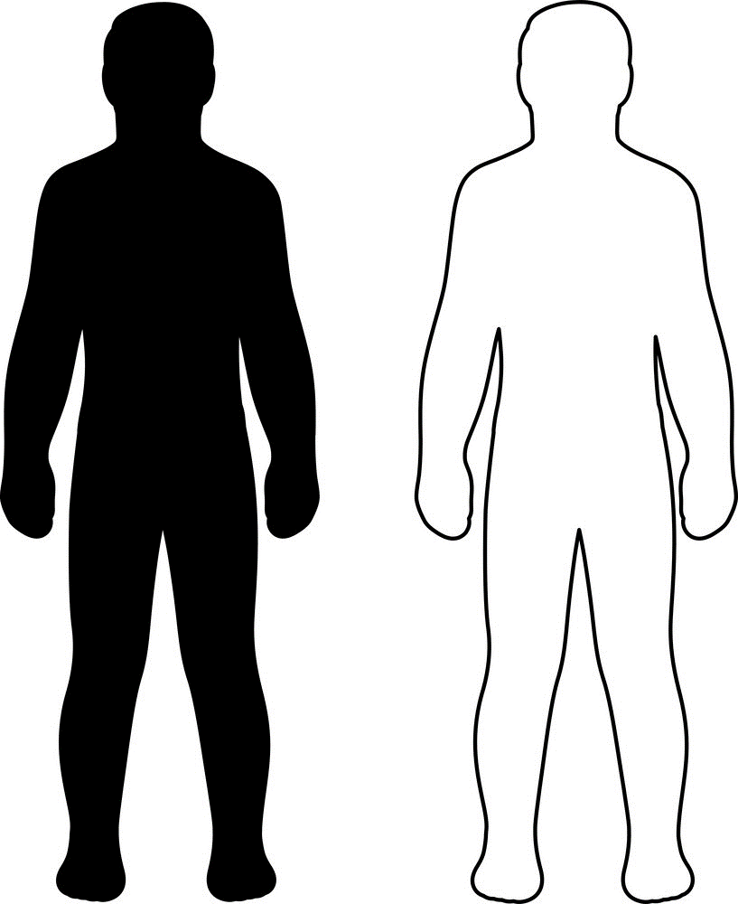 Тело человека силуэт женщины