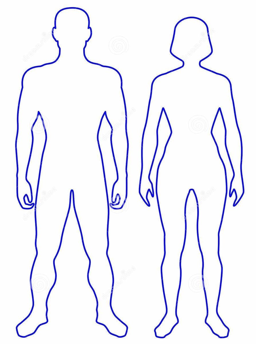 Девушка одной линией