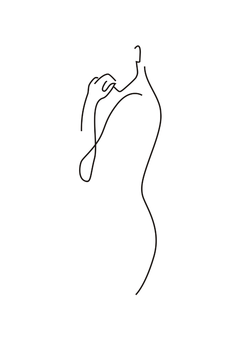 Силуэт женской фигуры