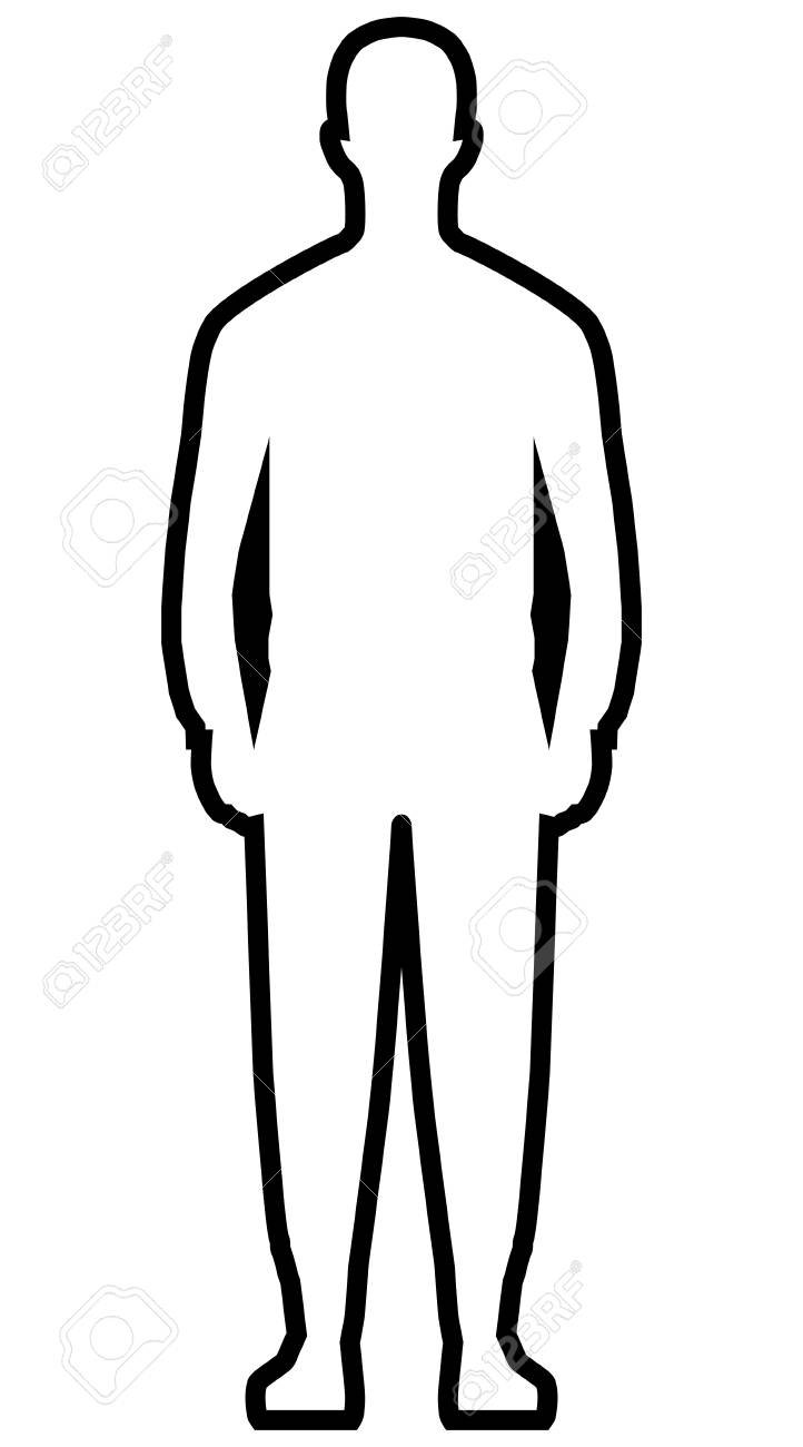 Трафарет человека