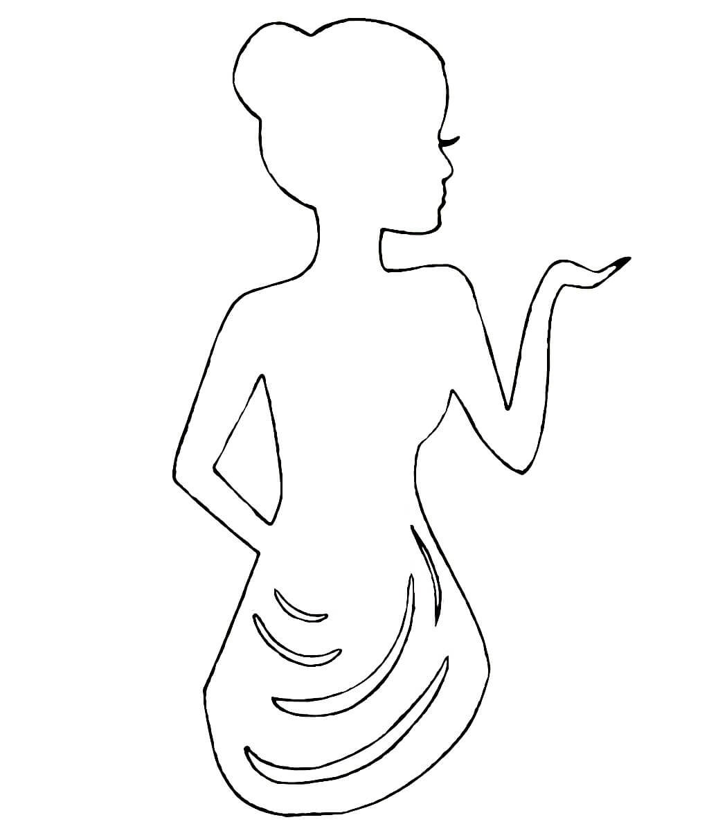 Человек схематично