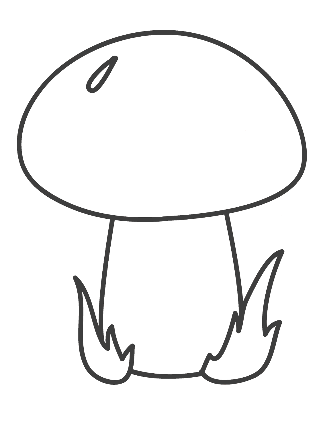 Трафарет грибов для стен