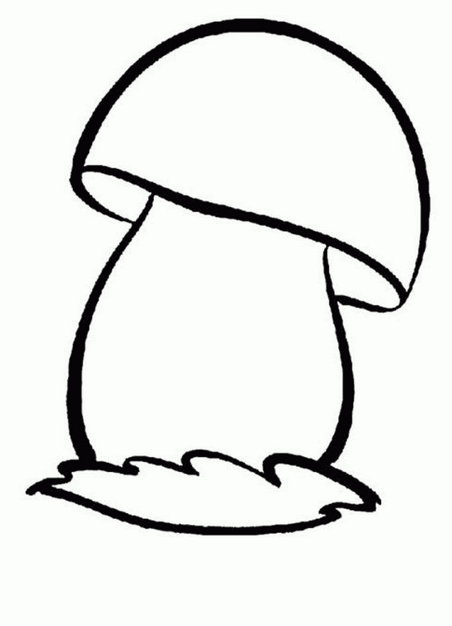 Трафареты для рисования пальчиками гриб