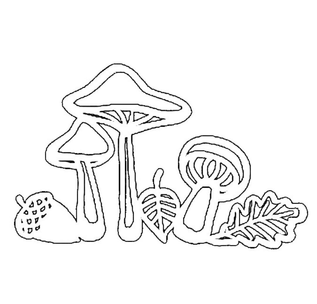 Гриб шаблон