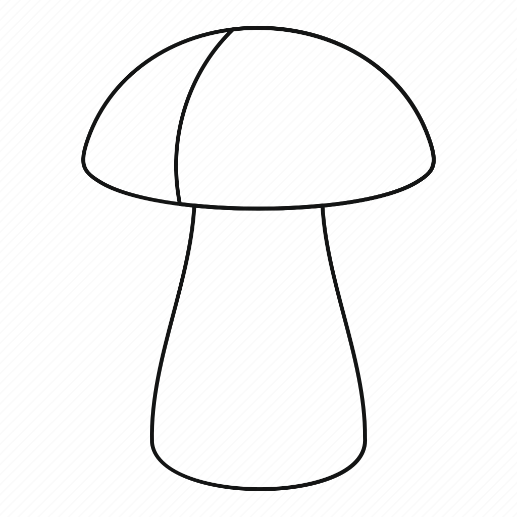 Белый гриб Боровик раскраска