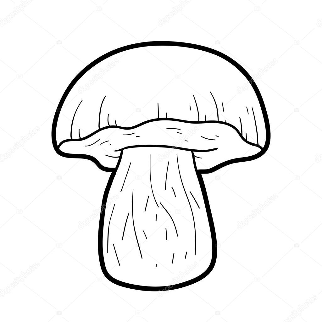 Трафарет гриба