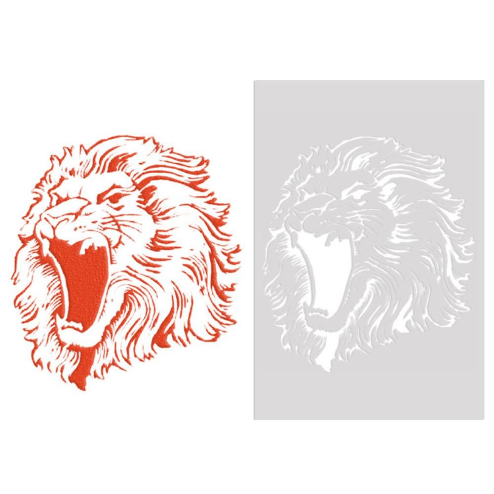 Трафарет головы Льва для торта