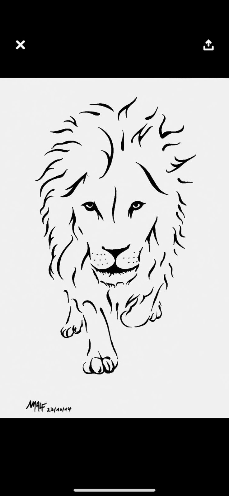 Трафарет тигра для вырезания