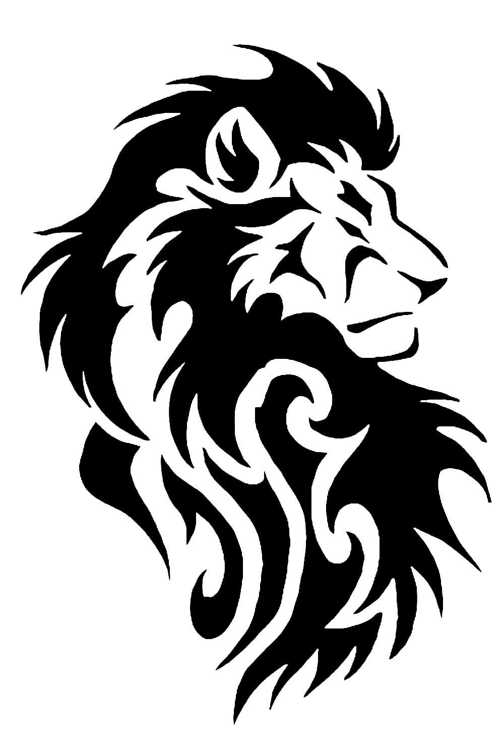 Морда тигра для выжигания по дереву