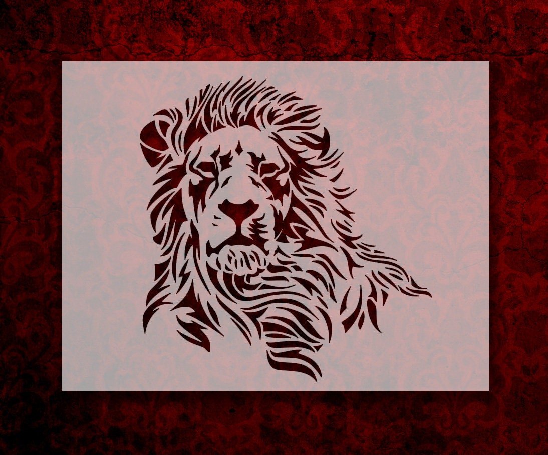 Морда Льва контур