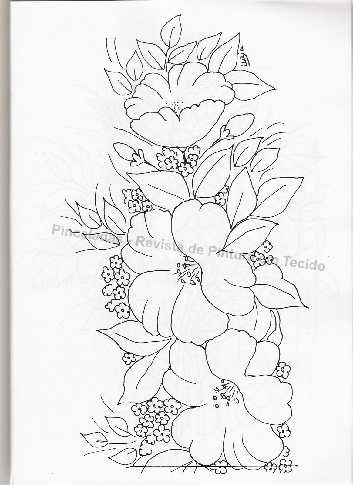 Эскиз для росписи по ткани легкий