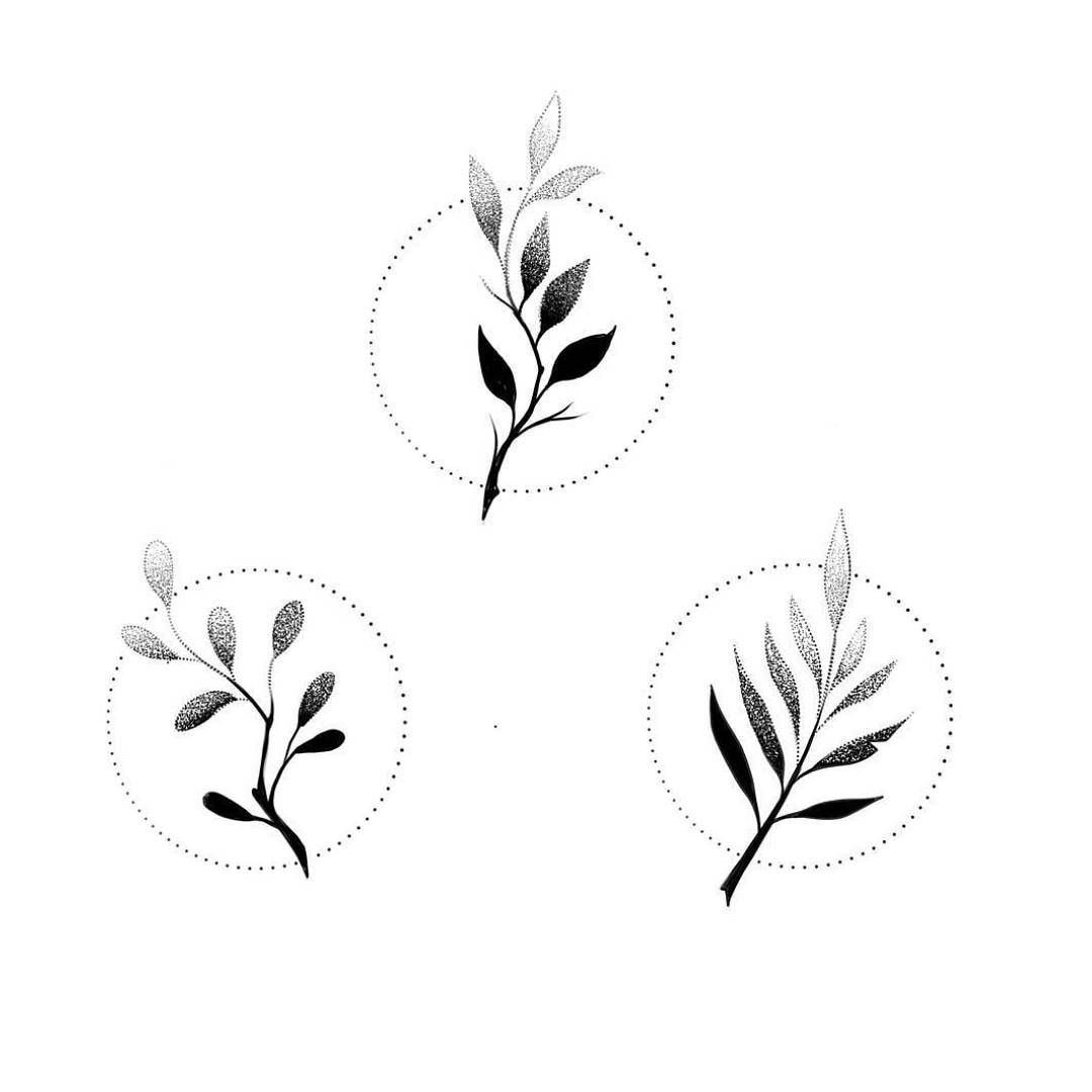 Трафарет ветка