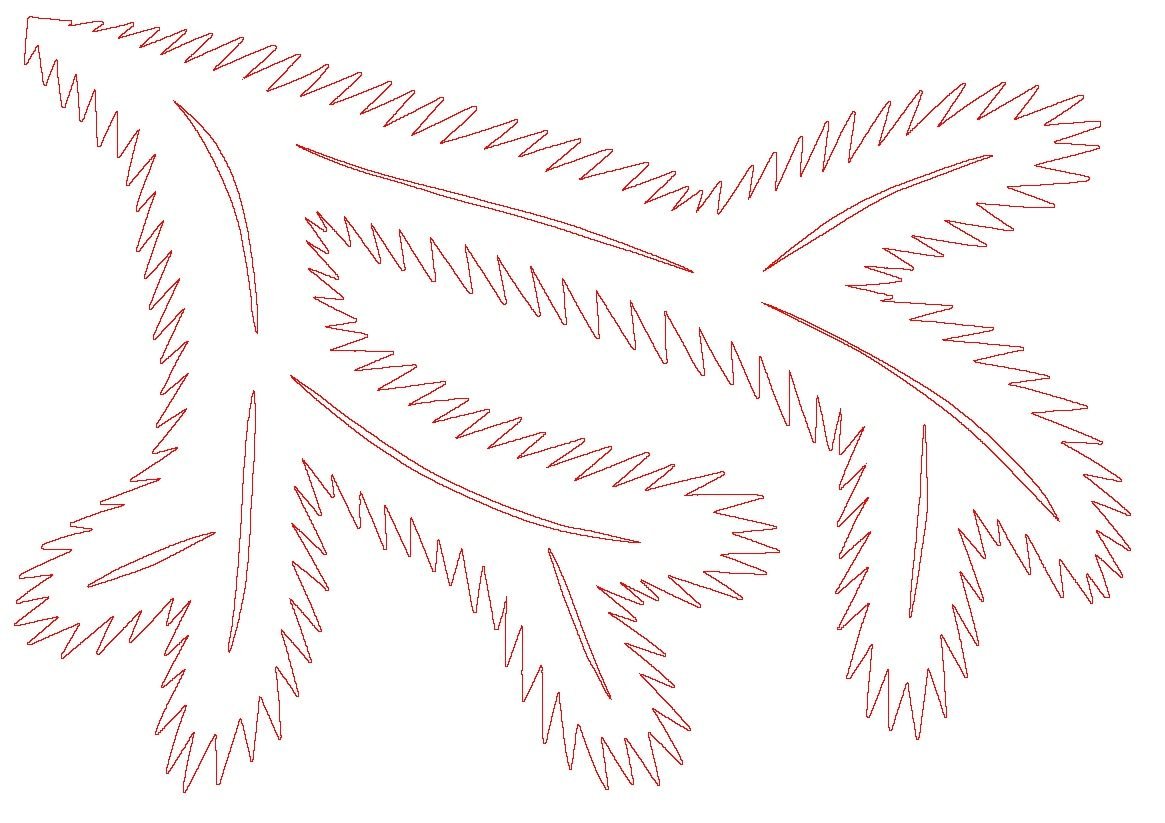 Трафарет ветки дерева