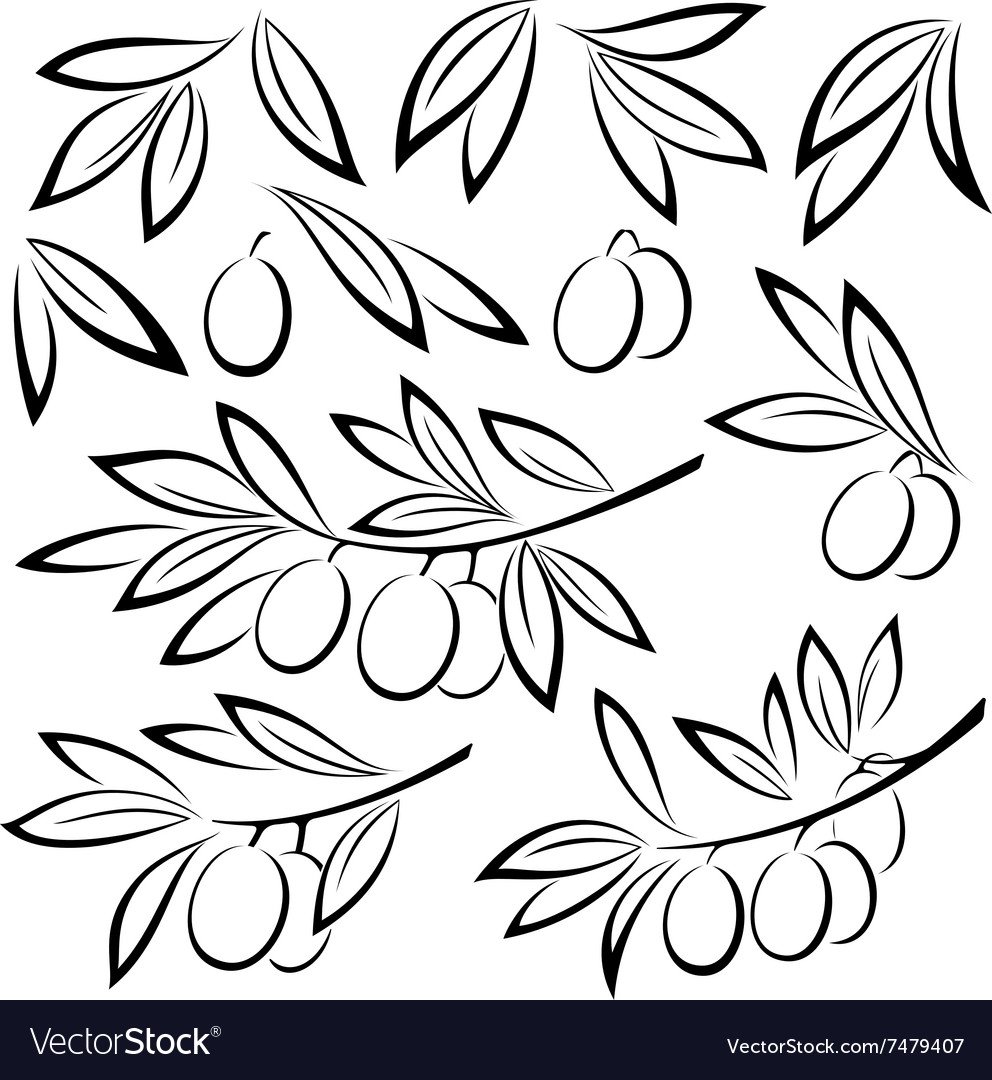 Лист дуба трафарет