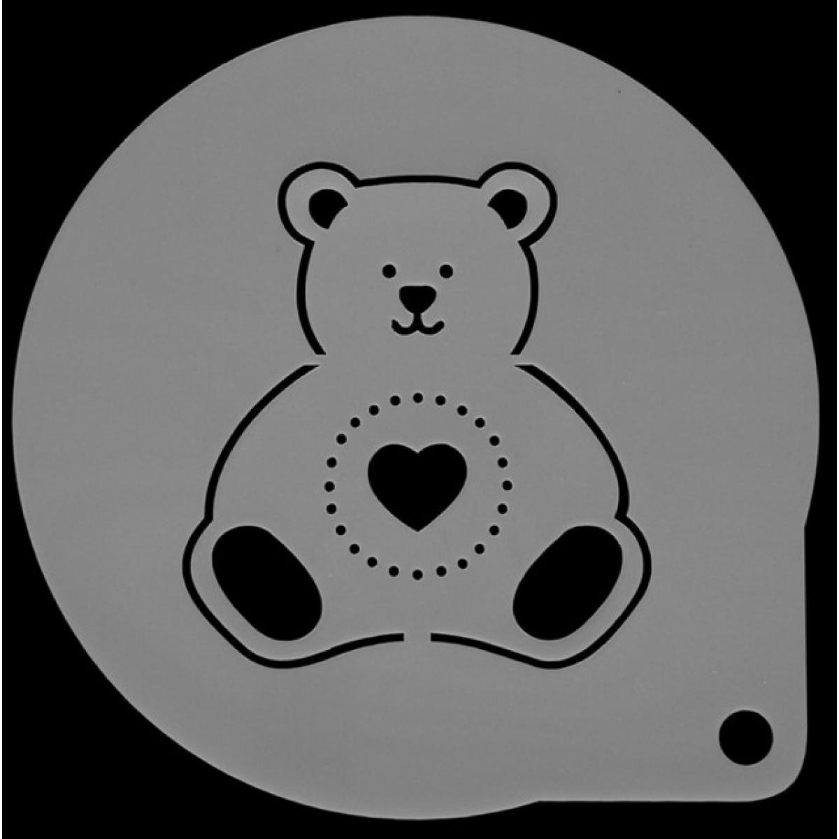 Медвежонок трафарет