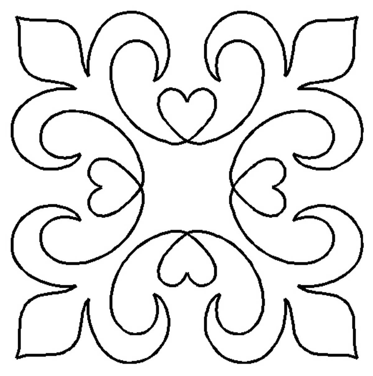 Осетинские орнаменты и узоры трафареты