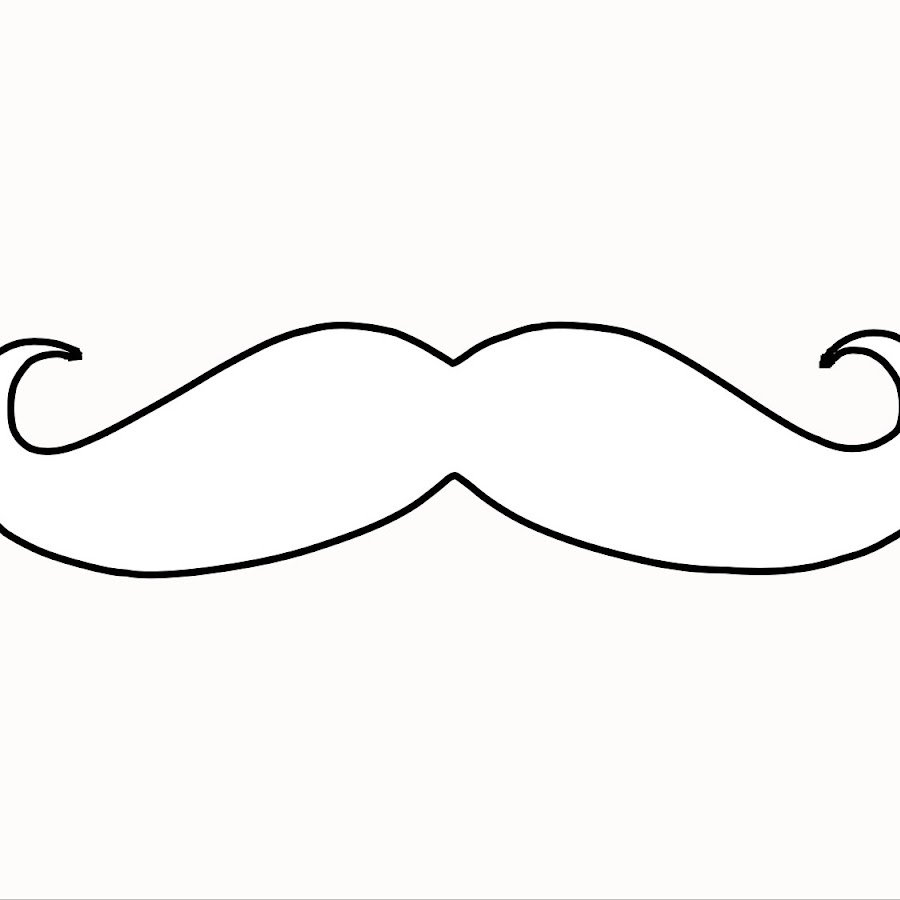 Усики трафарет