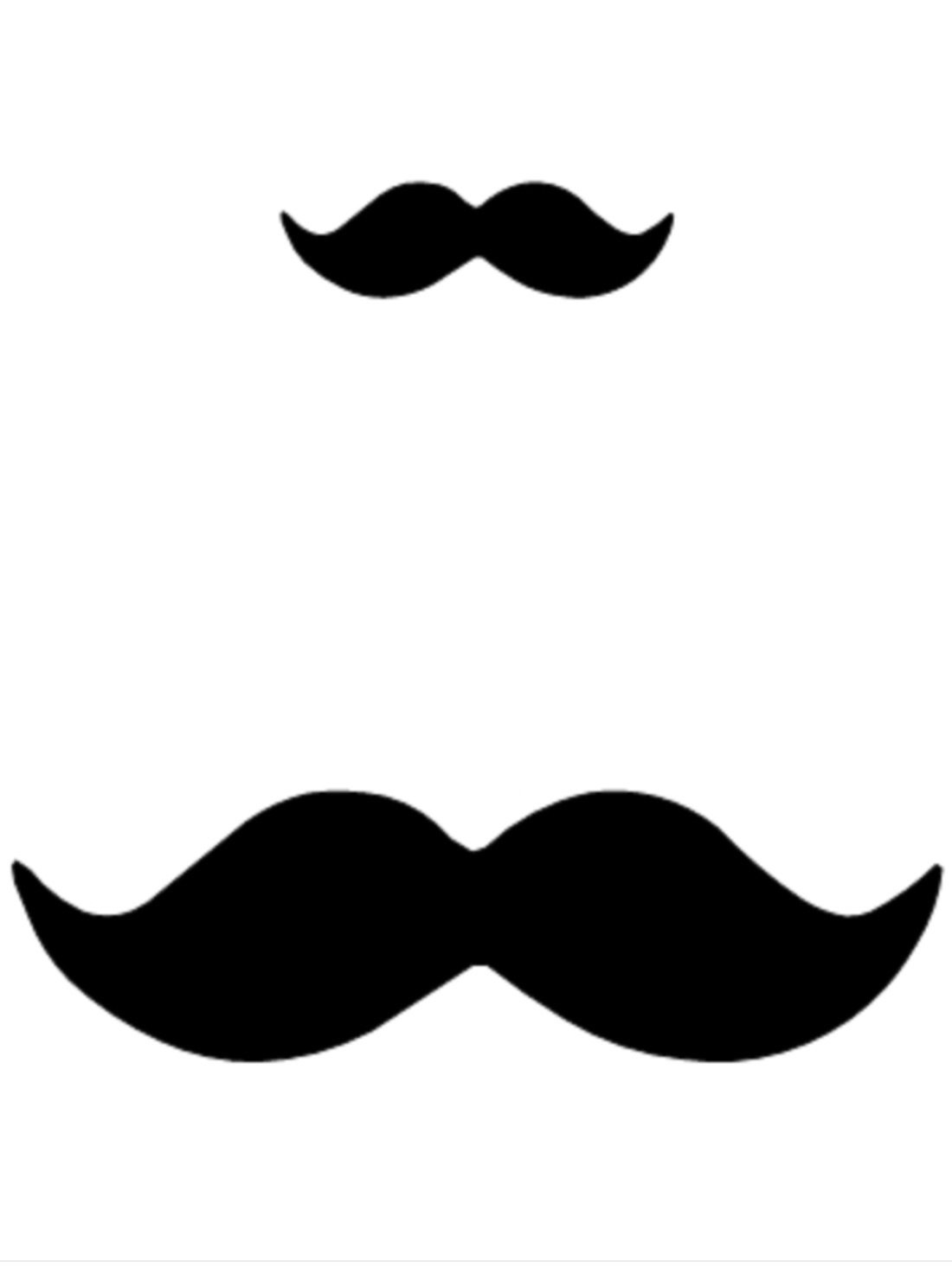 Эскиз тату усы на пальце