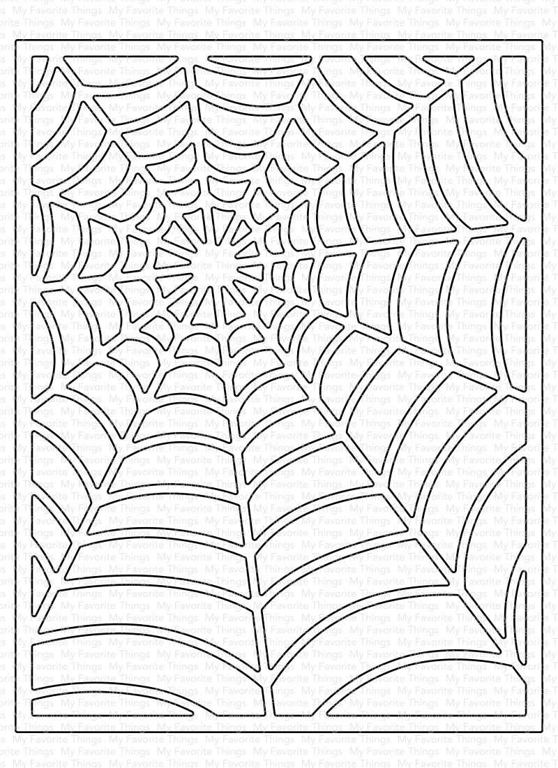 Паутинка трафарет