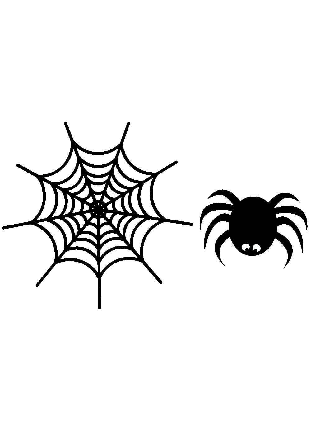 Трафарет пауков для Хэллоуина