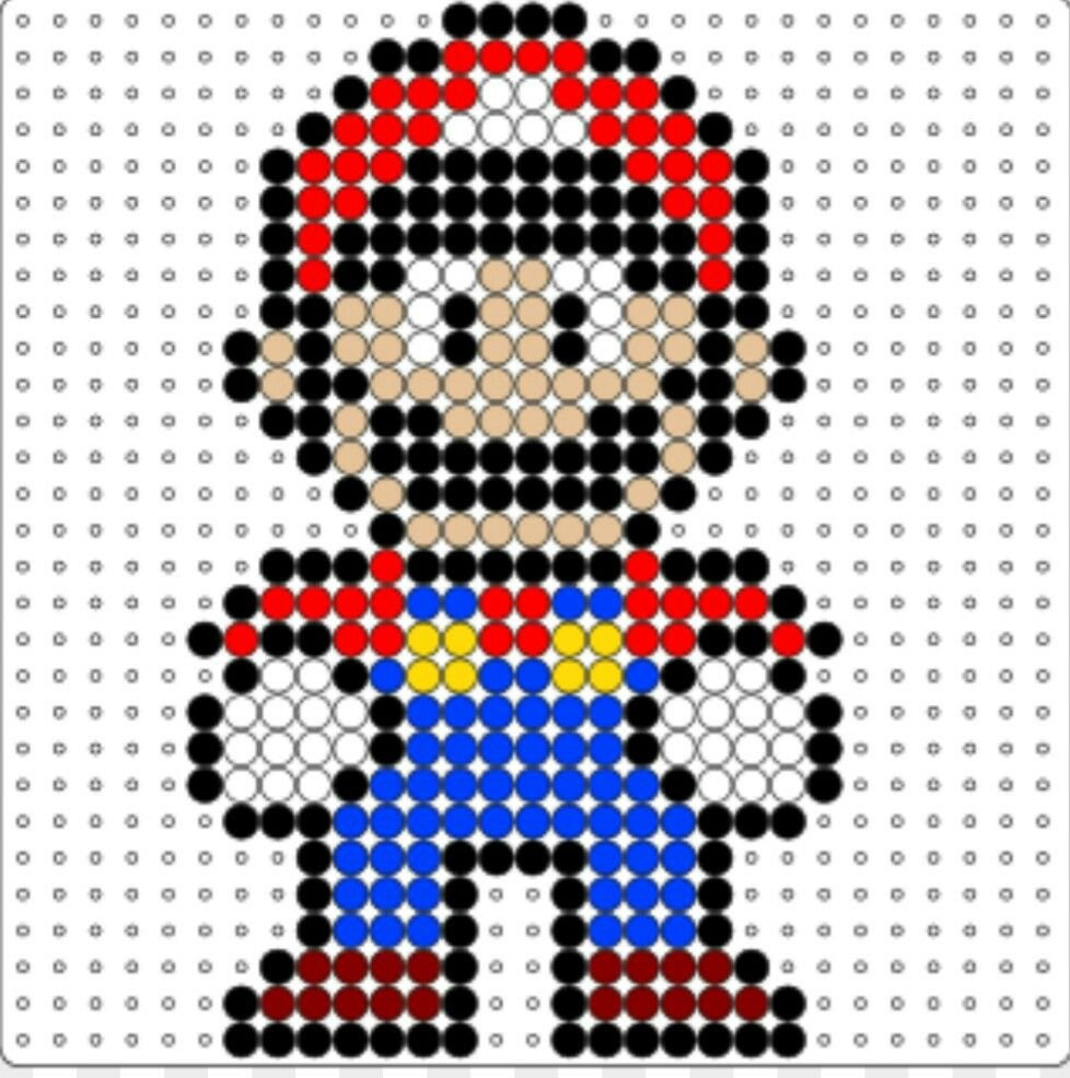 Схема термомозайки Марио