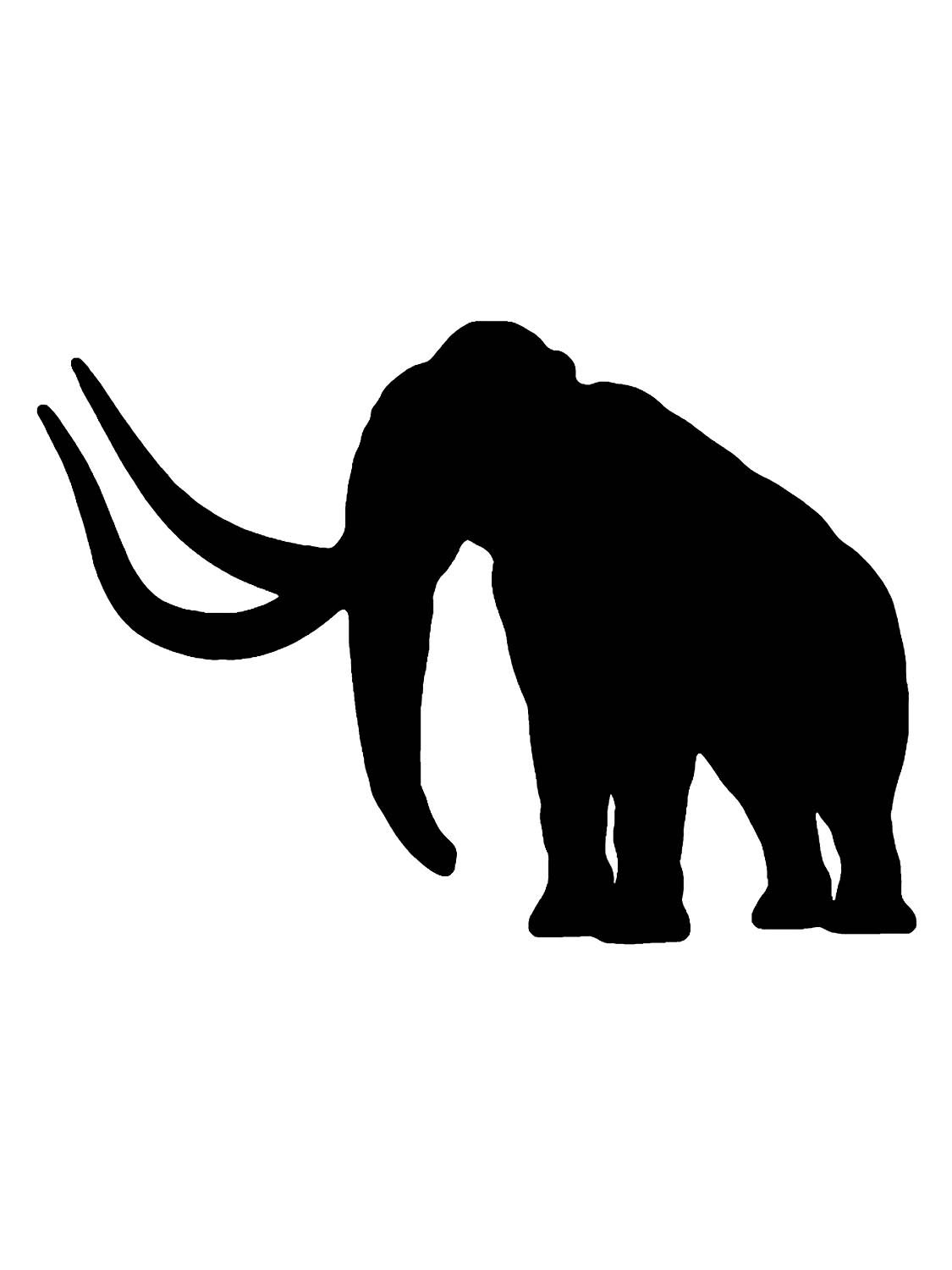 Мамонт силуэт