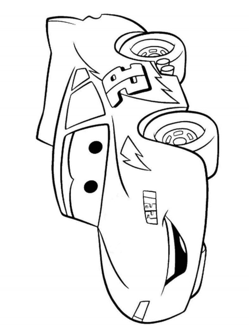 Молния Маквин силуэт