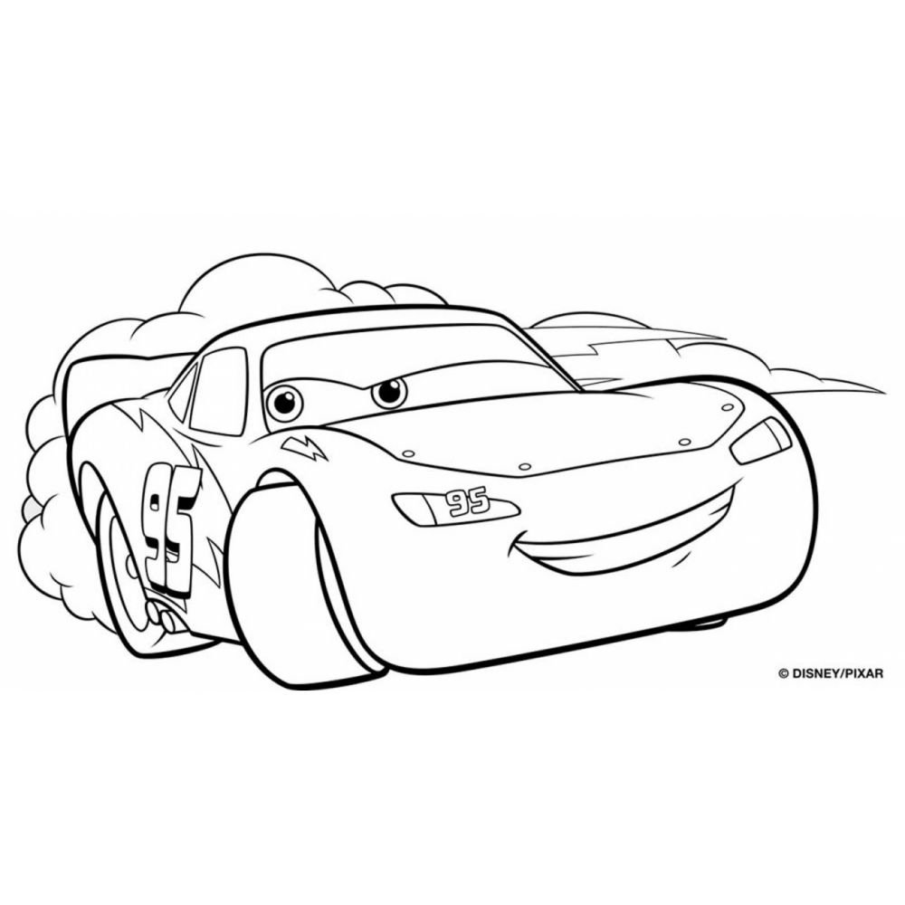 Молния Мак куин раскраска