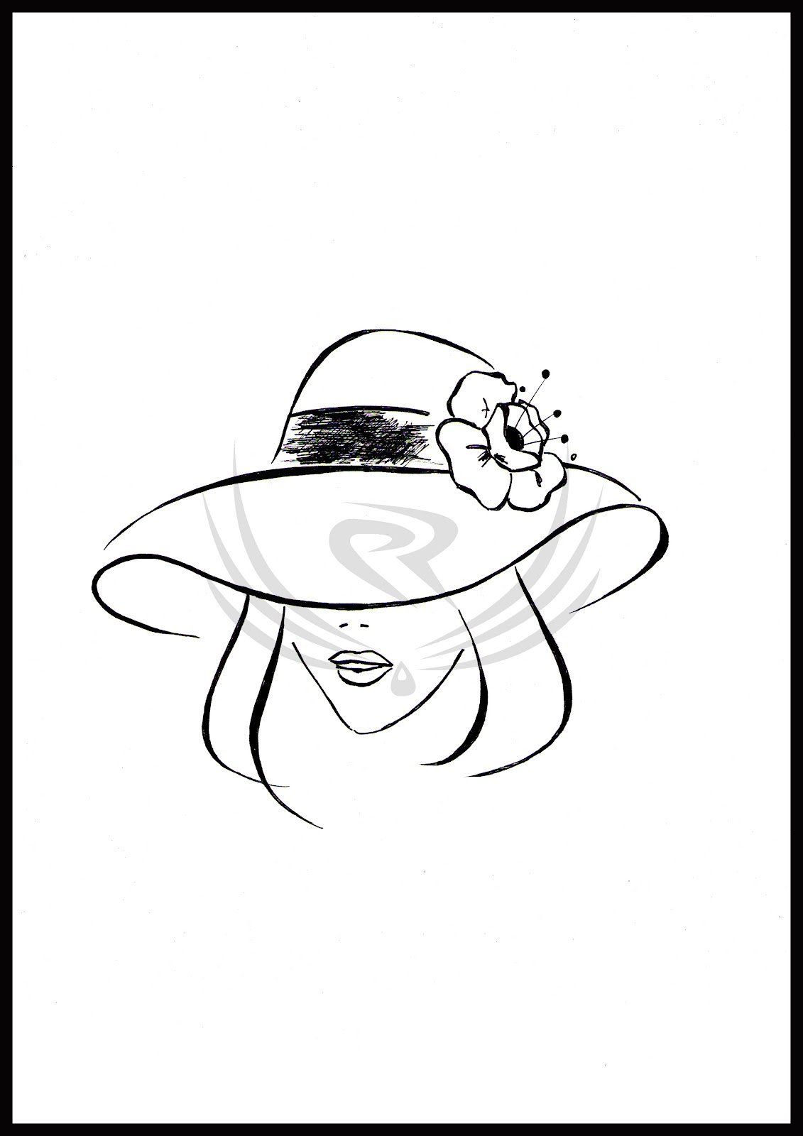 Шляпки для срисовки