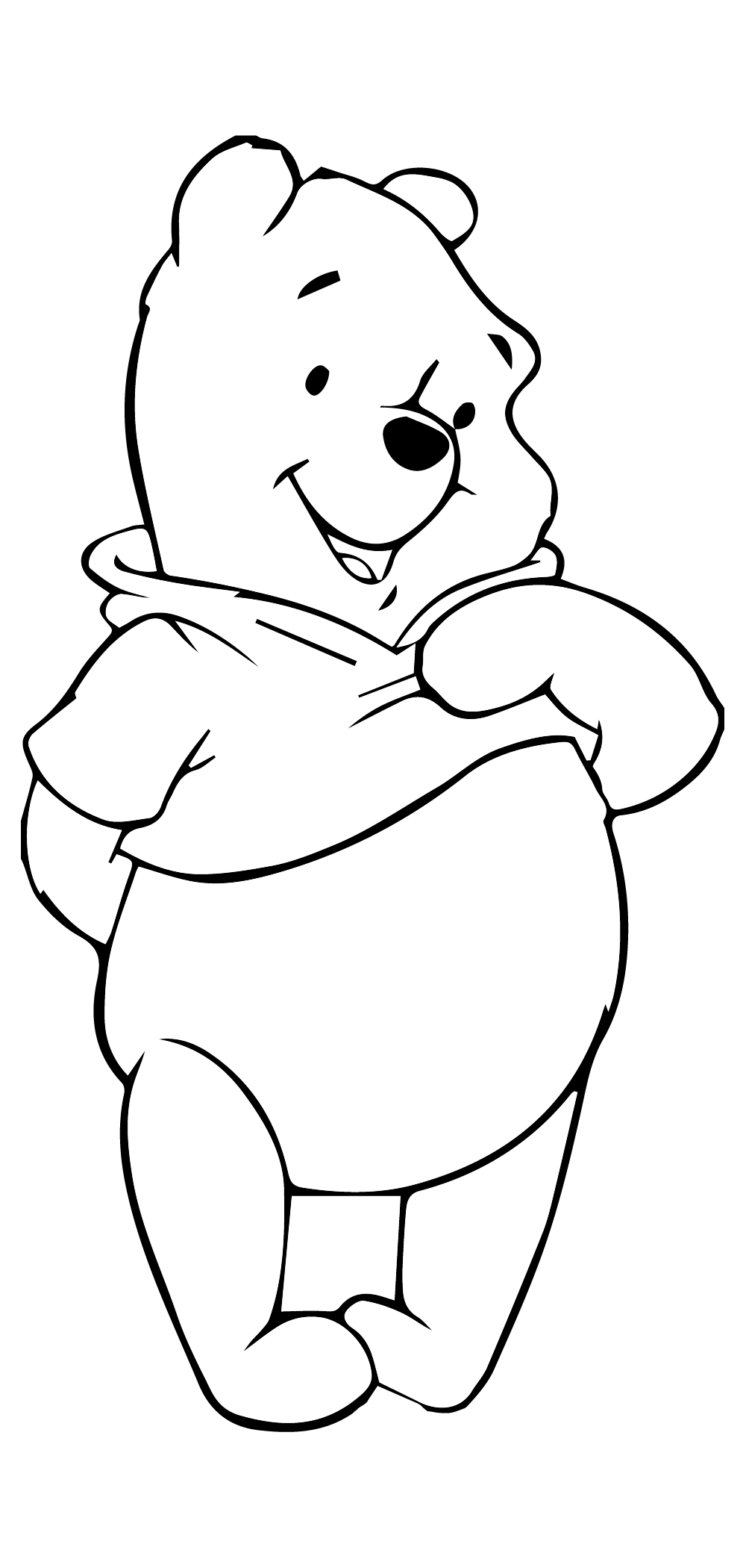 Винни пух черно белый