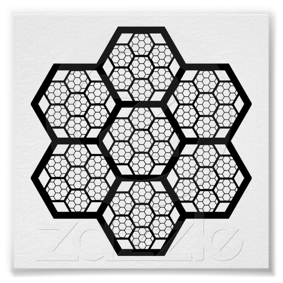 Орнамент из шестигранников