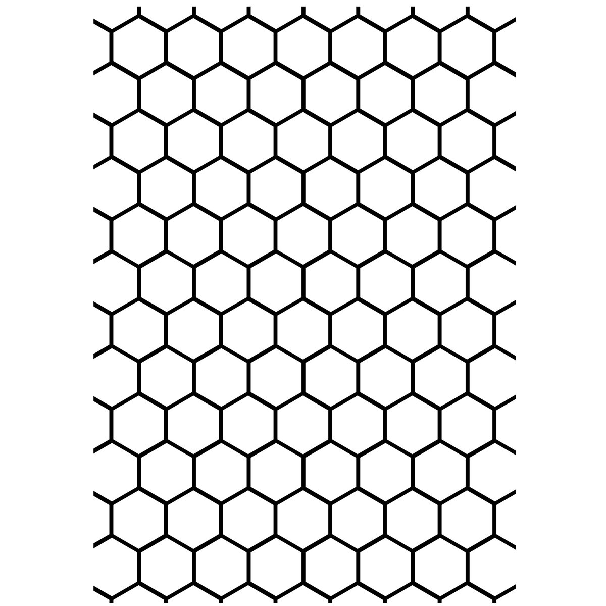 Трафарет для стен соты