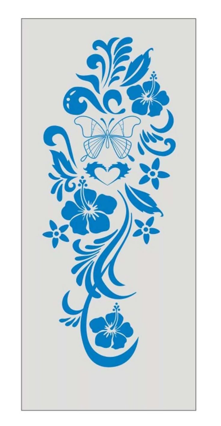 Трафареты для декора дверей