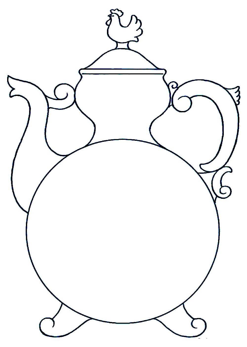 Чайник-кумган основа для росписи Гжель