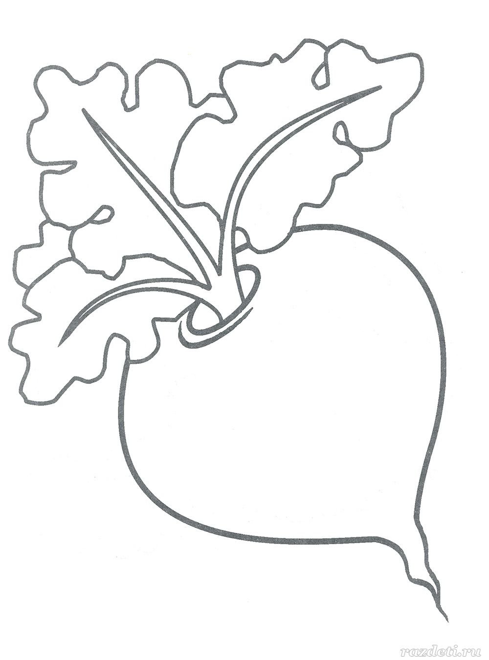 Изображение Репки для раскрашивания